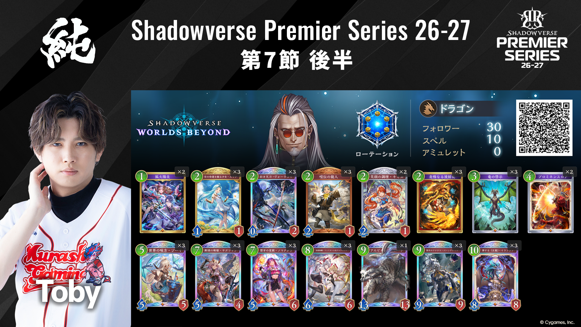 Shadowverse Premier Series 26-27第7節 後半デッキリストを公開