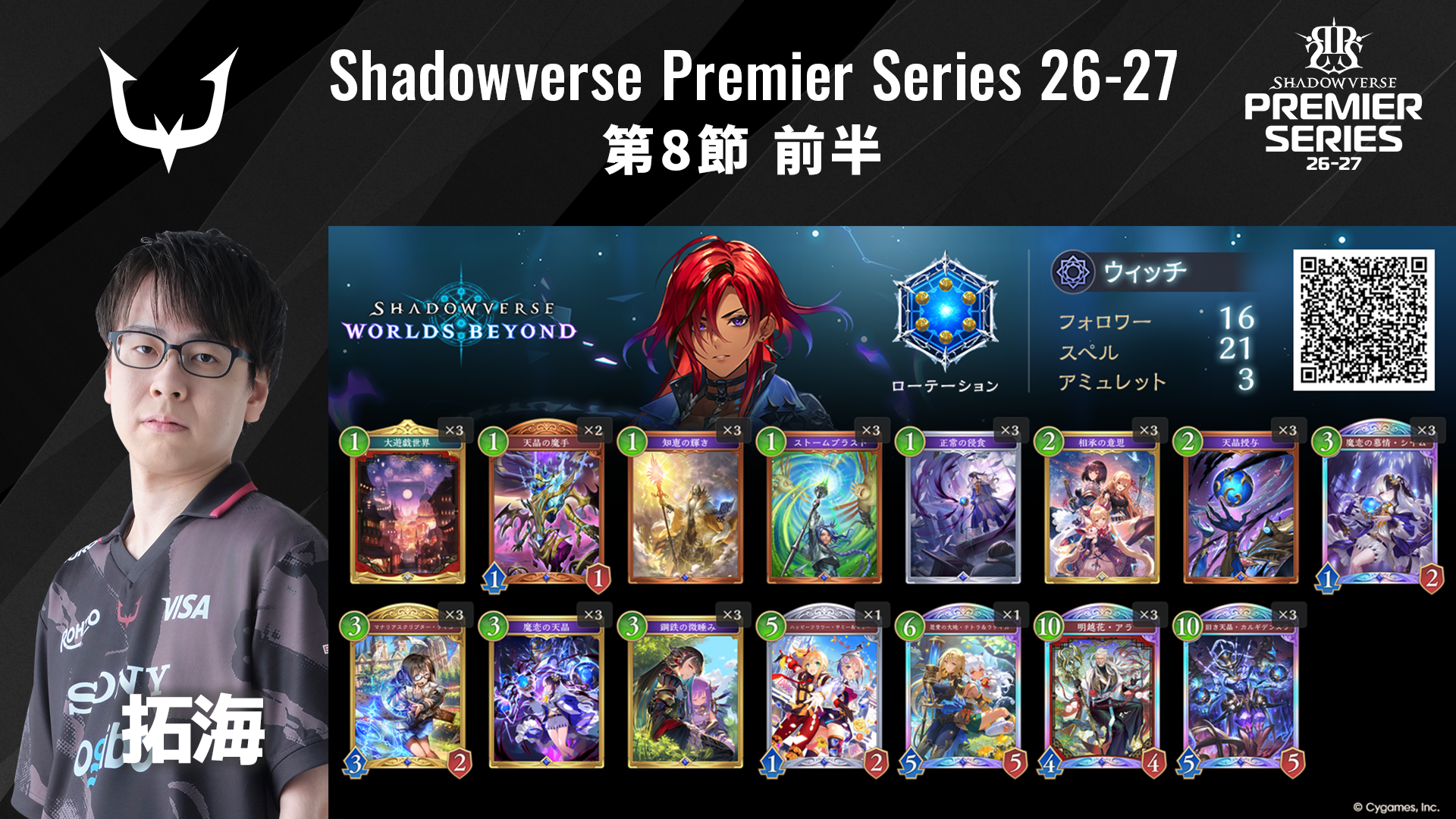 Shadowverse Premier Series 26-27第8節 前半デッキリストを公開