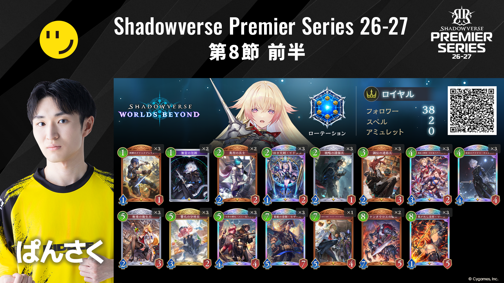 Shadowverse Premier Series 26-27第8節 前半デッキリストを公開